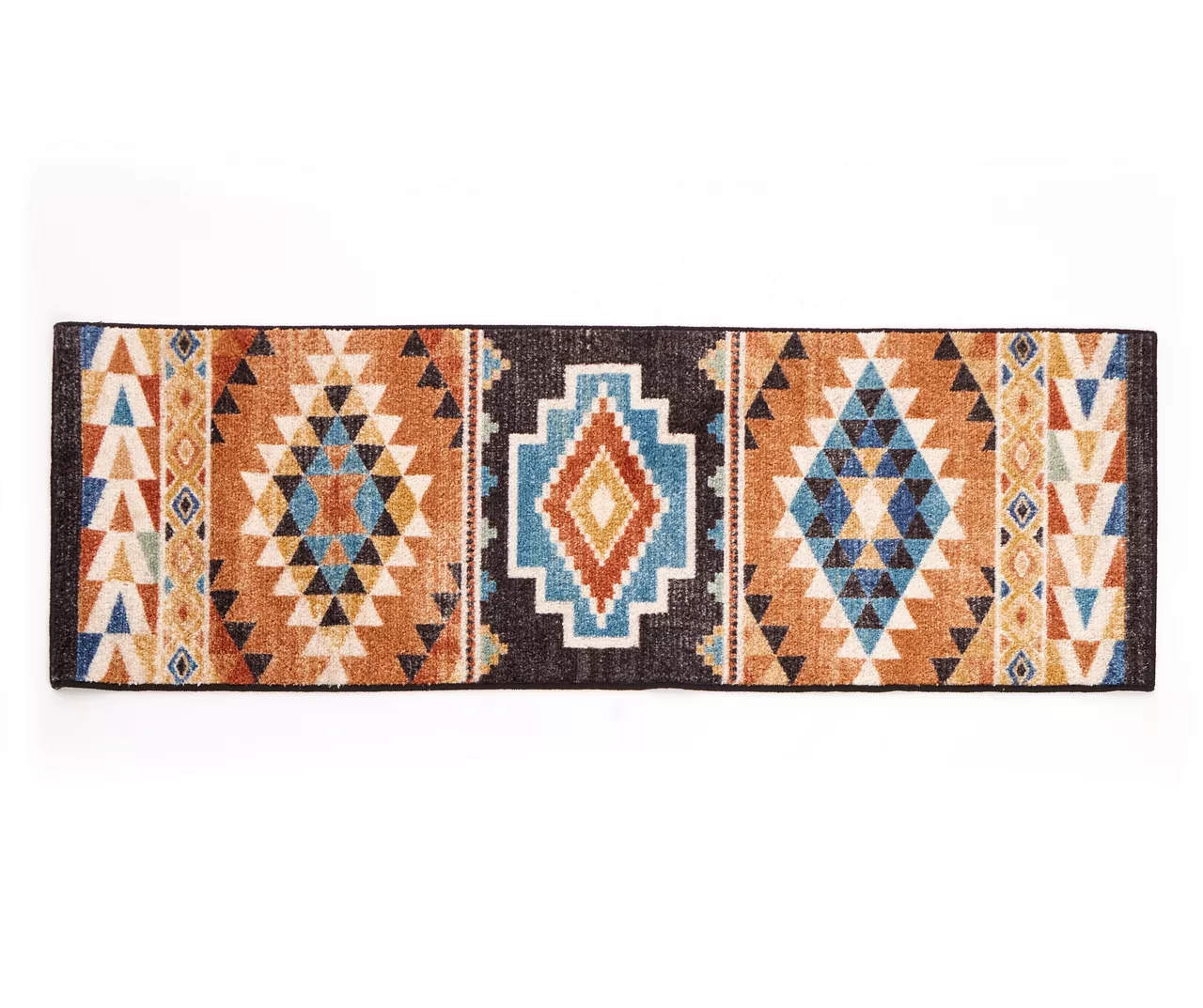 Broyhill Orange & Brown Geometric Accent Rug 2 Broyhill Orange & Brown Geometric Accent Rug - Image 2