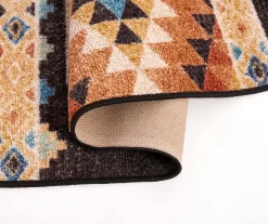 Broyhill Orange & Brown Geometric Accent Rug 10 Broyhill Orange & Brown Geometric Accent Rug -Broyhill 810602766 810602765 A8 1