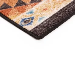 Broyhill Orange & Brown Geometric Accent Rug 11 Broyhill Orange & Brown Geometric Accent Rug -Broyhill 810602766 810602765 A8 2