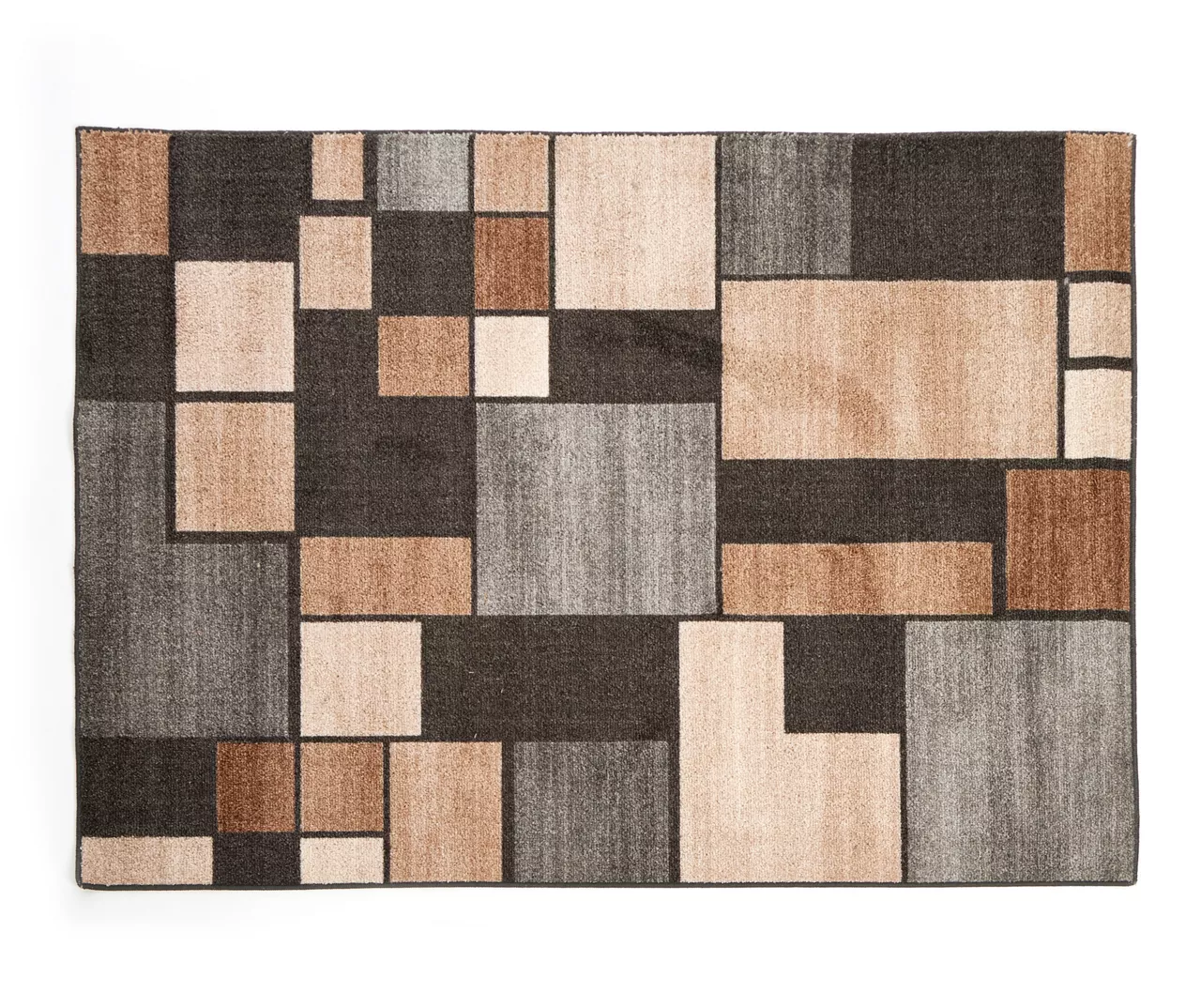 Broyhill Gray & Taupe Color Block Accent Rug 3 Broyhill Gray & Taupe Color Block Accent Rug - Image 3