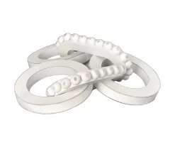 White Bead Chain Tabletop Decor