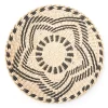 Tan & Black Star Woven Grass Wall Decor