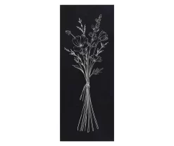 Navy & White Floral Lacquer Box Plaque