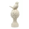 White Bird On Artichoke Tabletop Decor