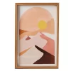 Wild Sedona Blush & Yellow Arch Sunset Framed Wall Art