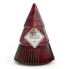 Festive Gathering Sparkling Cinnamon Glass Tree Candle, 8 Oz.