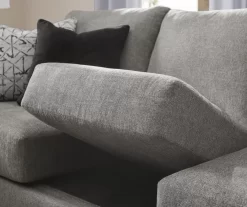 Alexandria Gray Chenille Loveseat -Broyhill 810616679 810616680 B0 2 1
