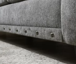 Alexandria Gray Chenille Sofa -Broyhill 810616679 810616680 B0 3