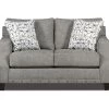 Alexandria Gray Chenille Loveseat