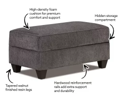 Tripoli Slate Storage Ottoman 8 Tripoli Slate Storage Ottoman -Broyhill 810616883 X0 1 1